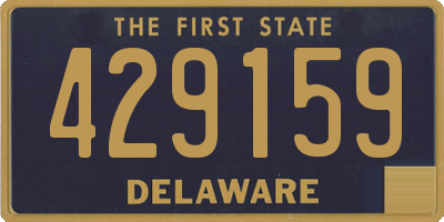 DE license plate 429159