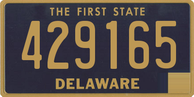 DE license plate 429165