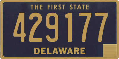 DE license plate 429177