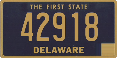 DE license plate 42918