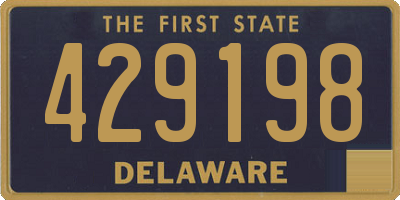 DE license plate 429198