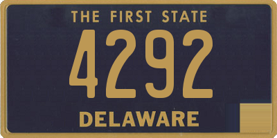 DE license plate 4292