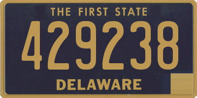 DE license plate 429238