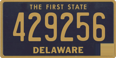 DE license plate 429256