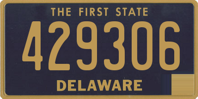 DE license plate 429306