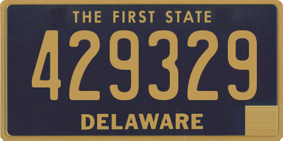 DE license plate 429329