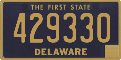 DE license plate 429330