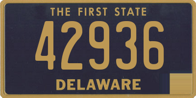 DE license plate 42936