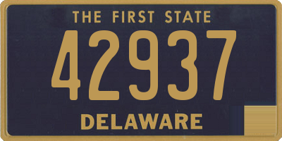 DE license plate 42937