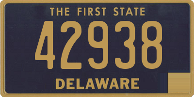 DE license plate 42938