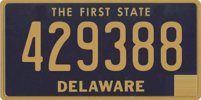 DE license plate 429388