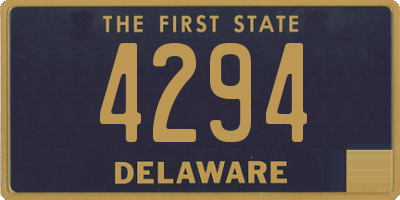 DE license plate 4294