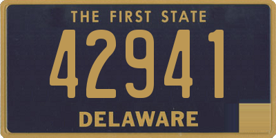 DE license plate 42941