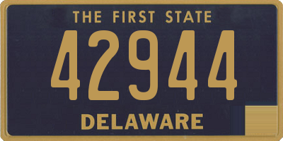 DE license plate 42944