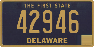 DE license plate 42946