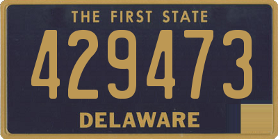 DE license plate 429473