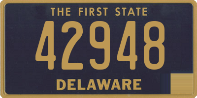 DE license plate 42948