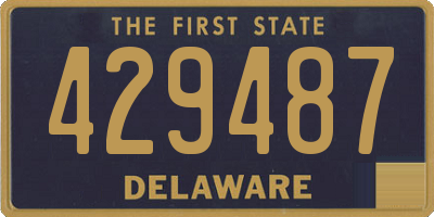 DE license plate 429487