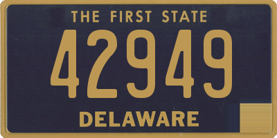 DE license plate 42949