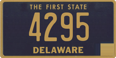 DE license plate 4295