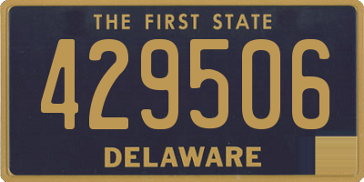 DE license plate 429506