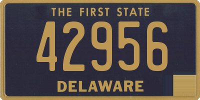 DE license plate 42956