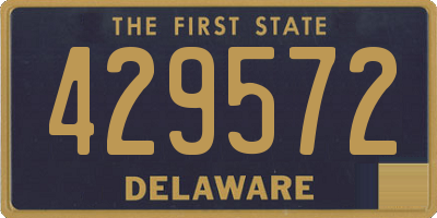 DE license plate 429572