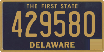 DE license plate 429580