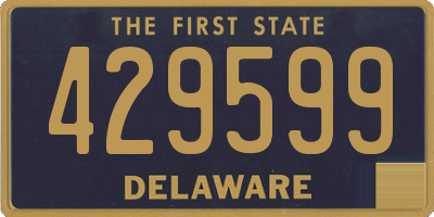 DE license plate 429599