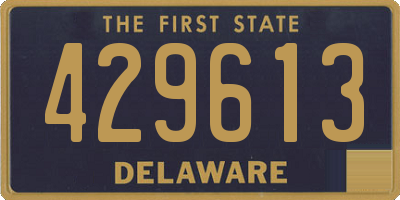 DE license plate 429613
