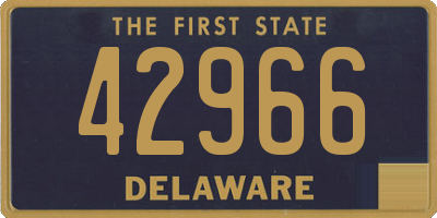 DE license plate 42966