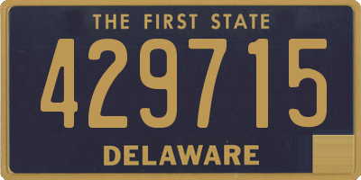 DE license plate 429715