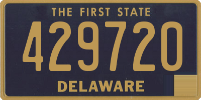 DE license plate 429720