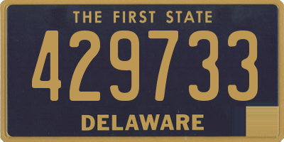 DE license plate 429733