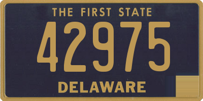 DE license plate 42975