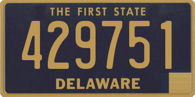 DE license plate 429751