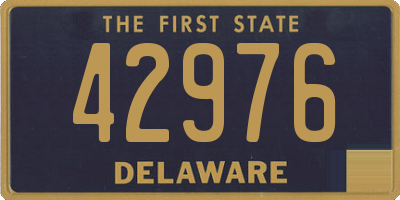 DE license plate 42976