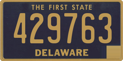 DE license plate 429763