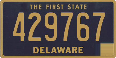 DE license plate 429767