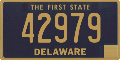 DE license plate 42979