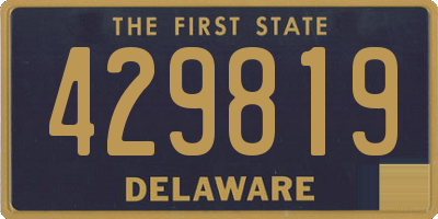 DE license plate 429819