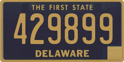 DE license plate 429899