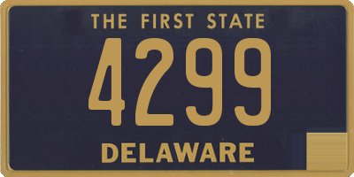 DE license plate 4299