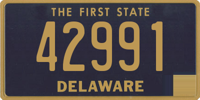 DE license plate 42991