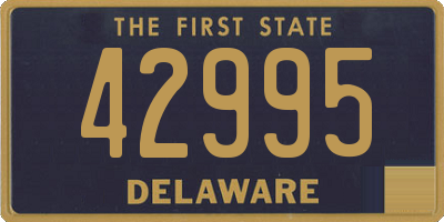 DE license plate 42995