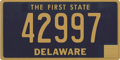 DE license plate 42997