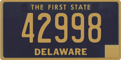 DE license plate 42998