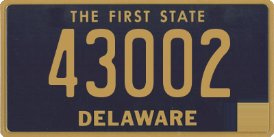 DE license plate 43002