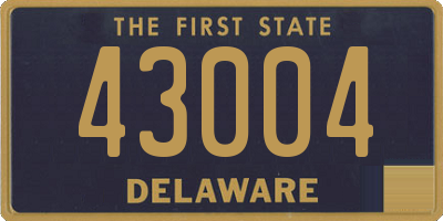 DE license plate 43004