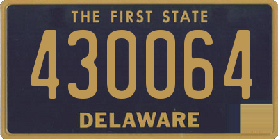 DE license plate 430064